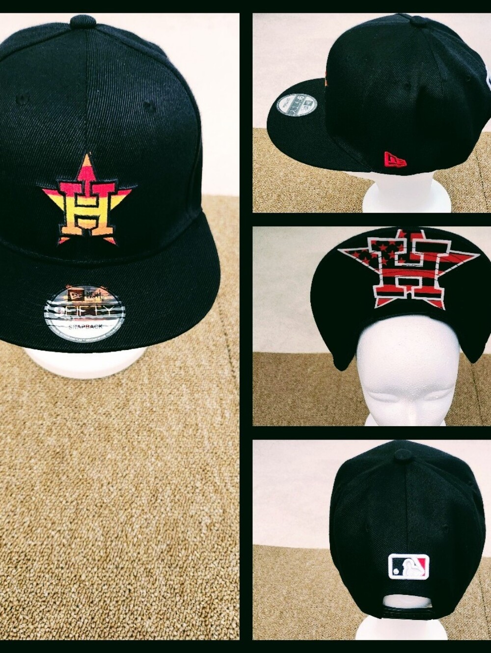 HOUSTON ASTROS MLB BASEBALL SNAPBACK HAT.
